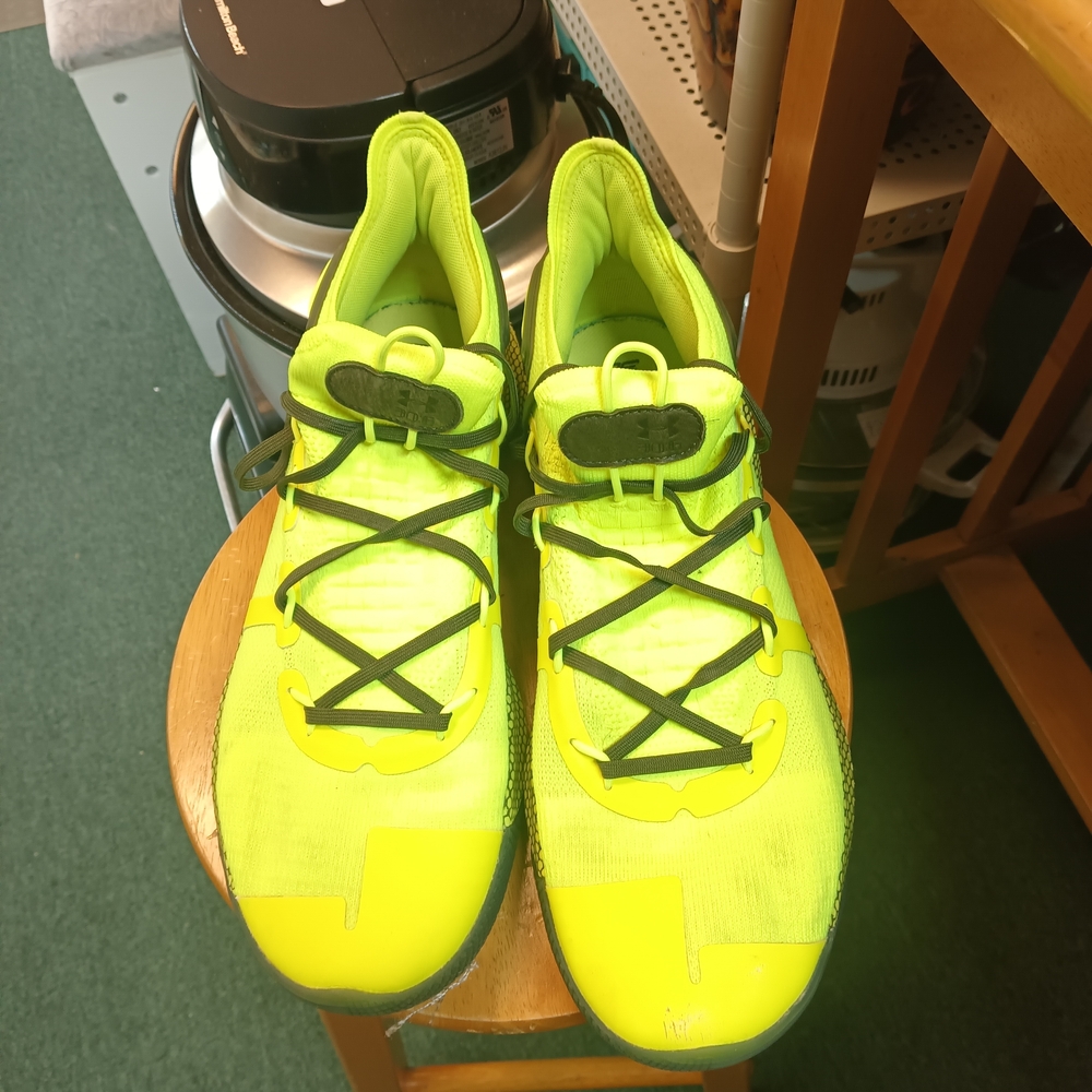Under Armour Neon Yellow Athletic Shoes